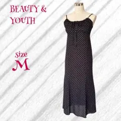 美品❤️ ビューティーアンドユース フラワープリント キャミワンピース【M】