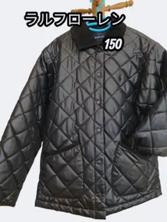 ラルフローレン/黒 キルティングジャケット150 美品
