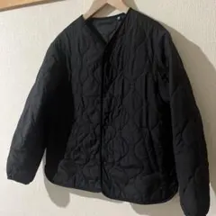 美品ユニクロ KIDSウォームパテッドウォッシャブルブルゾン150黒