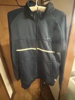 90sNike ネイビー ダブルジップトラックジャケット