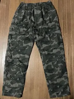 迷彩柄 カーゴ パンツ LL XL ボア裏地