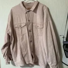 薄いピンク デニムジャケット