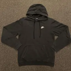 00s NIKE ナイキ スウェットパーカー紺タグ ワンポイントロゴ刺繍 y2k