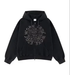 HIROKI TSUZUKI FULL ZIP HOODIE ブラック パーカー - メルカリ