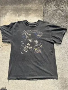 ハーレーダビッドソン Tシャツ L スカル 両面プリント ウィスコンシン
