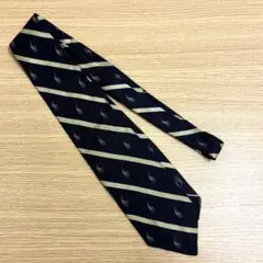 ラルフローレン　ポニー×ストライプ　ネイビー×ゴールド　美カラー　ビンテージ