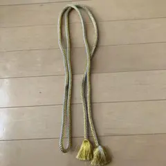 金銀編み込み房付き帯締め