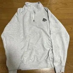 WEGO ハーフジップ トレーナー L グレー