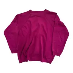 90s Hanes ラグランスウェット usa製 ピンクスウェット ヴィンテージ