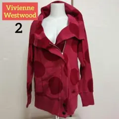 Vivienne Westwood スウェットブルゾン 変形 　レッド　水玉のサムネイル