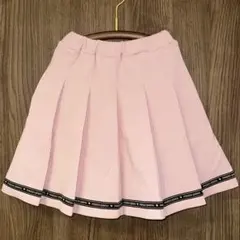 新品　メゾピアノ　ロゴラインスカパン　ピンク　140cm