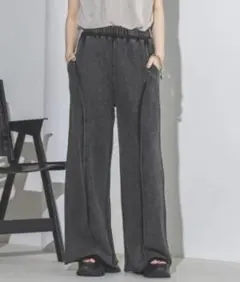 JEANASIS ブリーチカコウスウェットパンツ ブラック(09) フリーサイズ