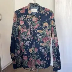デニム＆サプライ ラルフローレン 花柄 コーデュロイシャツ S フラワー柄