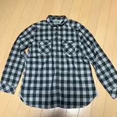 earth music&ecology チェック柄長袖シャツ