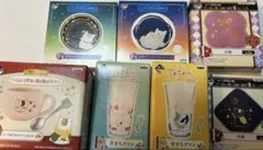 ニャンコ先生　ガラスコレクション7個&ぬいぐるみセット　夏目友人帳一番くじ