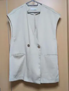 AUNT MARIE'S ベージュ ダブルボタン ベストのサムネイル