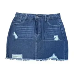 ダークブルースカート XL