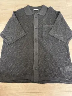 WYM LIDNM 半袖 ニットシャツ チャコールのサムネイル