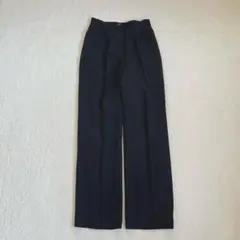 23区 スラックスパンツ ブラック センタープレス きれいめオフィスカジュアル