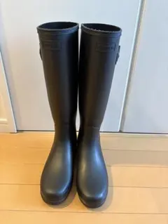 2025年最新】HUNTER カラー：ブラック系 ロングブーツの人気アイテム