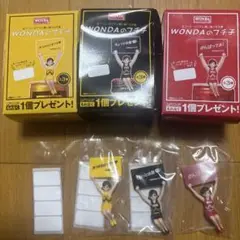 WONDA のフチ子フィギュア 3体セット