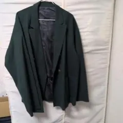 ダークグリーン ダブルブレストジャケット