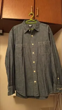 Lands' End デニム長袖シャツ L