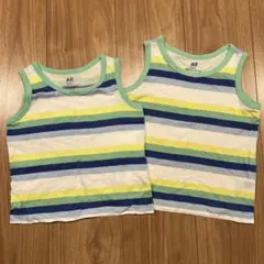 H&M ストライプ タンクトップ お揃い　90 110