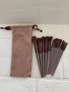 メイクブラシセット 13本 布製ポーチ付き