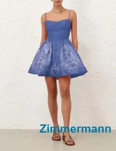 ZIMMERMANN ドット柄 フリル ミニワンピース | Mercari