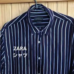 メンズZARA半袖シャツL トップス
