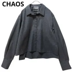 CHAOS （カオス）　ラークウールシャツ　グレーFreeのサムネイル