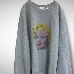 araki スウェット上 顔プリント - メルカリ