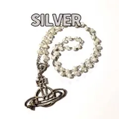 アートクレイシルバー 惑星 ネックレス オーブ 土星 蝶 ロザリオ マリア 純銀