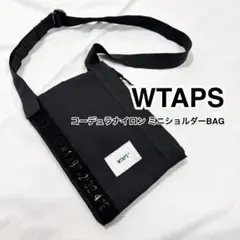 激レア/美品【ダブルタップス】スクエア ナイロン ショルダーバッグ黒ブラック×白 WTAPS 新品 ダブルタップス SLING BAG.NYLON サコッシュ