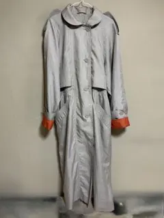 J.GALLERY ロングコート グレー 裏地オレンジ ヴィンテージ 古着 海外のサムネイル