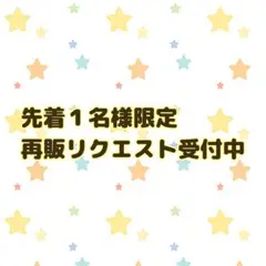 ☆１名様限定☆再販リクエスト受付中→確定済み