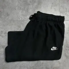 NIKE スウェットパンツ ブラック ワンポイント刺繍ロゴ XL