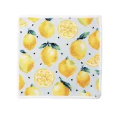 FEILER フェイラー レモンドット ハンカチ ペールブルー