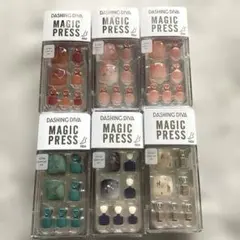 Dashing Diva Magic Press ネイルチップ 6点セット　足