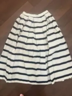 yori 白と黒のストライプロングスカートのサムネイル