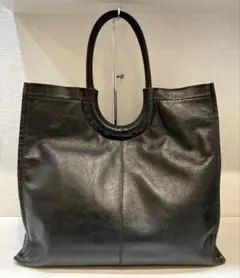 【美品】ear PAPILLONNER レザー　トートバッグ　黒　A4可