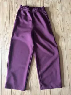 ユニクロCスウェットパンツワインレッド￼
