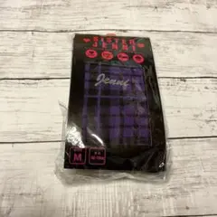 シスタージェニィ　タイツ　サイズM 100cm〜110cm チェック　紫