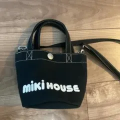 MIKI HOUSE 2way ミニトートバッグ ブラックのサムネイル