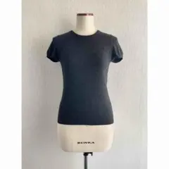 UNIQLO カシミヤ 半袖 ニット セーター グレー チャコール M