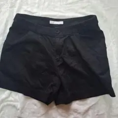 LOWRYS FARM ブラックショートパンツ　M