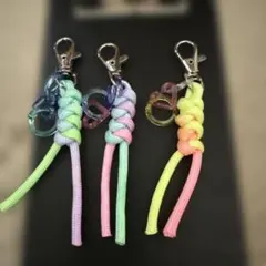 キッズパラコードキーホルダー3個セット