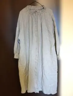 サマンサモスモス　グレー 長袖 シャツワンピース