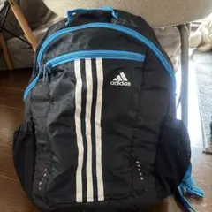 adidas ボールバッグ 中型 黒/青